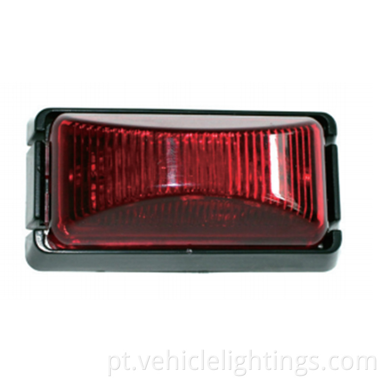 Marcador lateral Red Led Light Lamp para caminhão de campista de trailer de 12V-24V